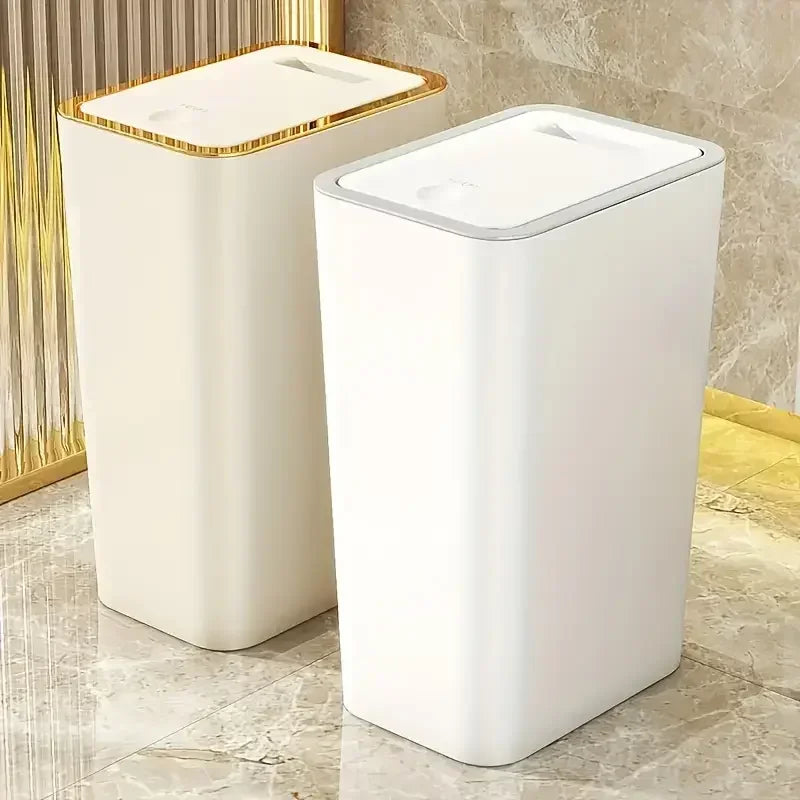Press-Lid Odor-Proof Trash Can