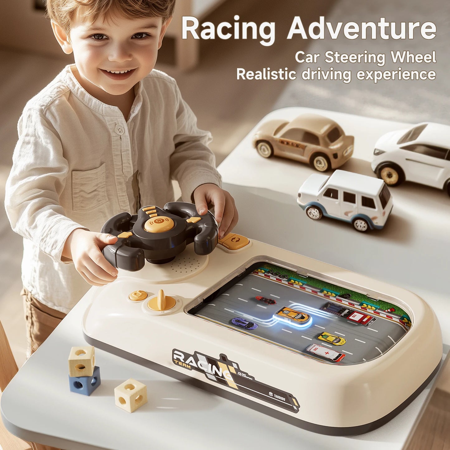 Kids Steering Wheel Racing Game