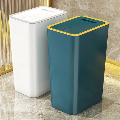 Press-Lid Odor-Proof Trash Can