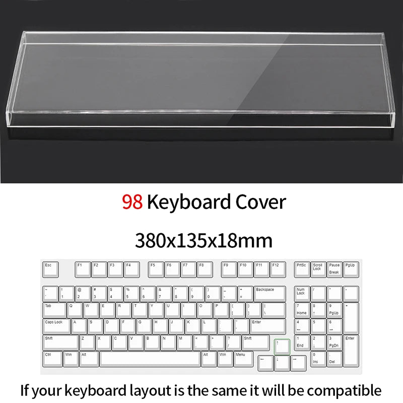 Acrylic Keyboard Dust Cover