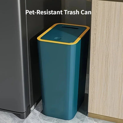 Press-Lid Odor-Proof Trash Can