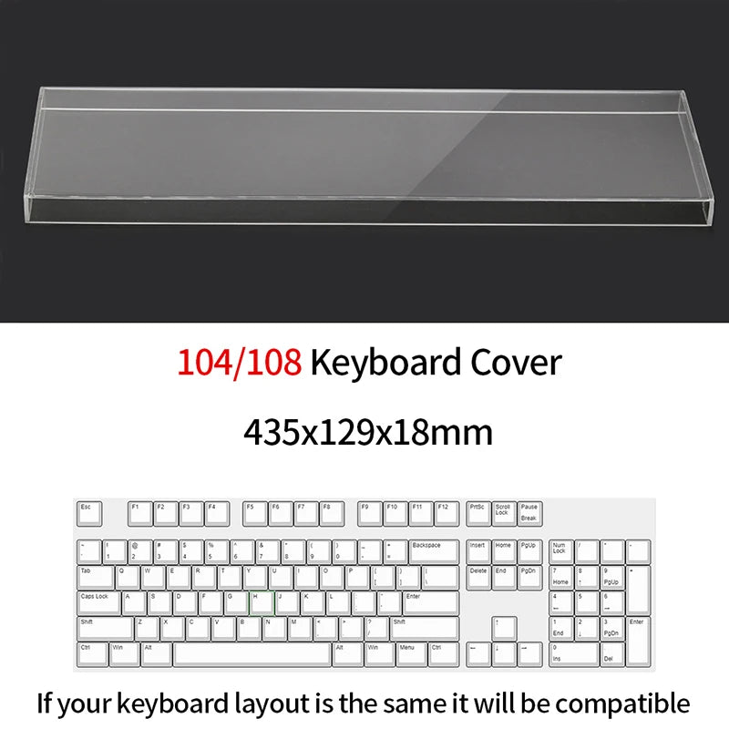 Acrylic Keyboard Dust Cover