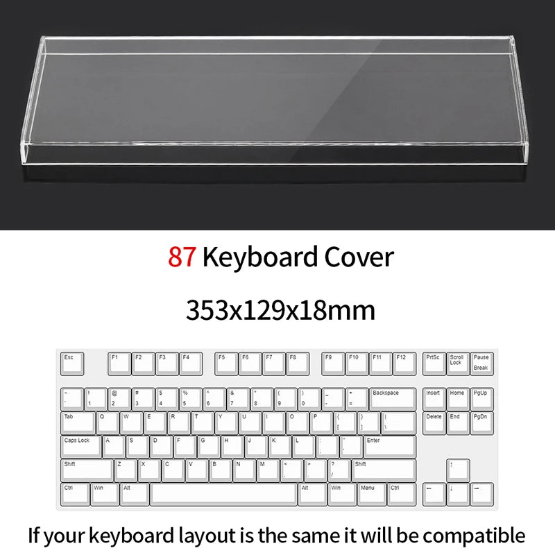 Acrylic Keyboard Dust Cover