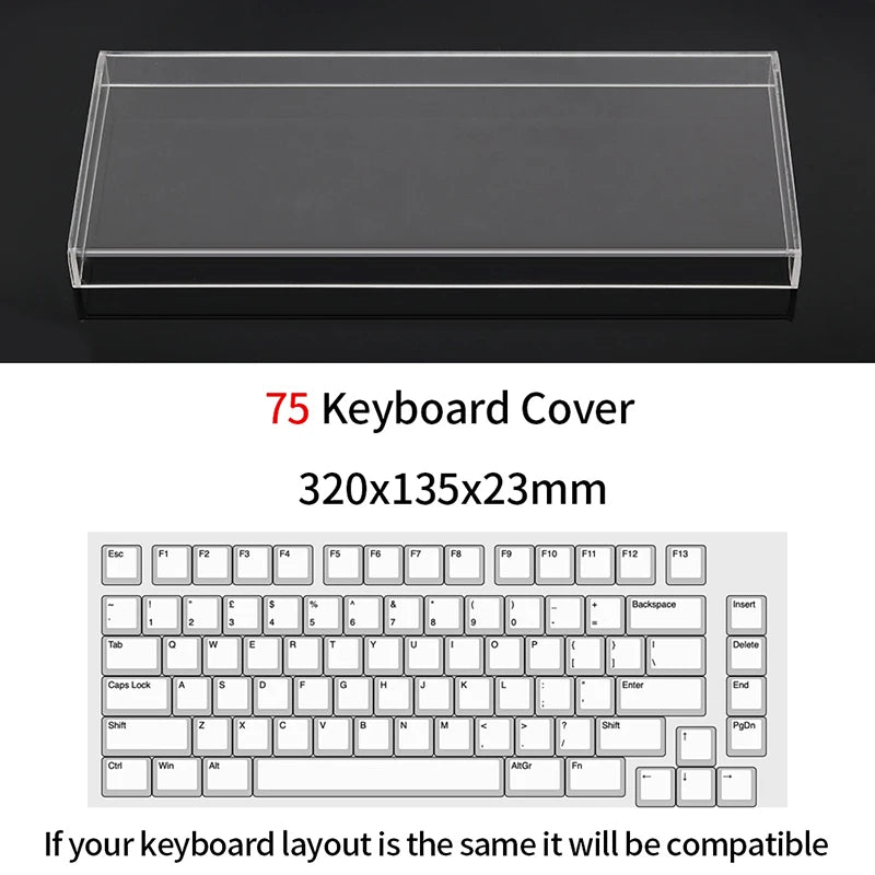 Acrylic Keyboard Dust Cover